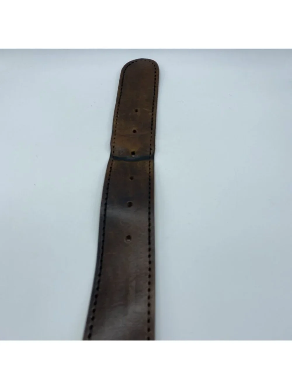 Unbranded Brown Leather Belt Size Large 40